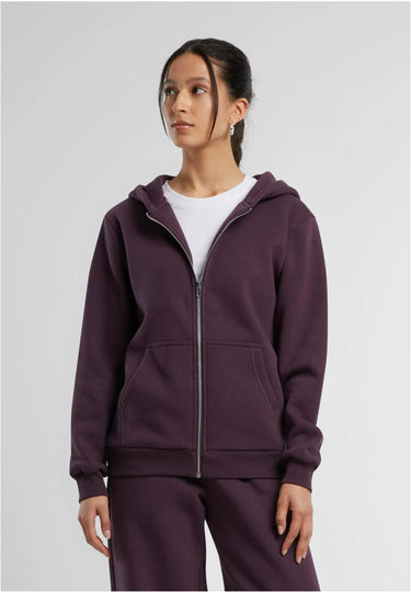 Ladies Fluffy Zip Hoody