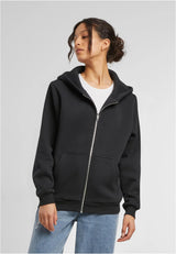 Ladies Fluffy Zip Hoody
