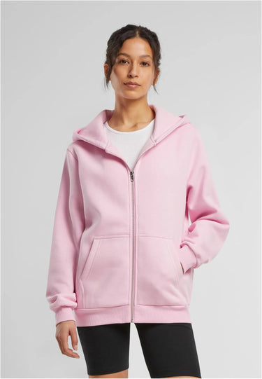 Ladies Fluffy Zip Hoody