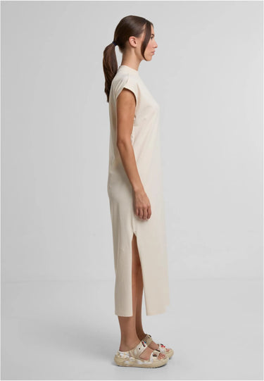 Ladies Long Extended Shoulder Dress