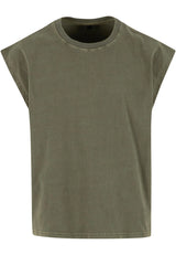 Vintage Cropped Heavy Sleeveless Tee