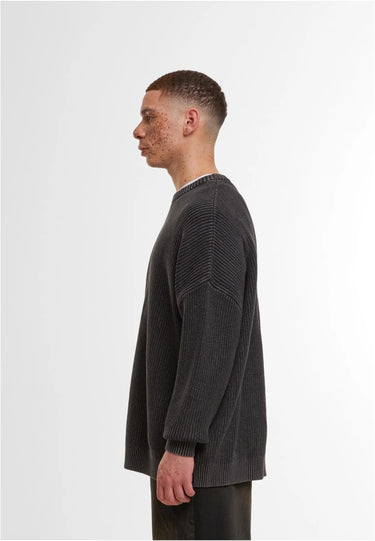 Acid Washed Knitted Oversized Sweater