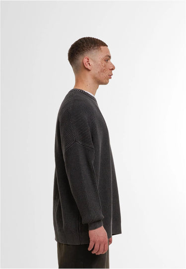 Acid Washed Knitted Oversized Sweater
