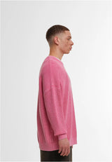 Acid Washed Knitted Oversized Sweater