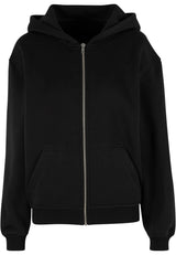Ladies Loose Fit Zip Hoody