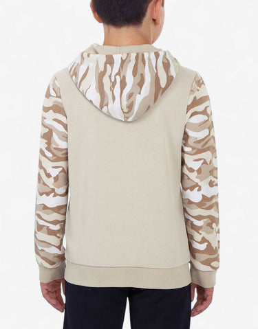 PUMA Essentials Camo Hoodie Beige | MegaMall.bg