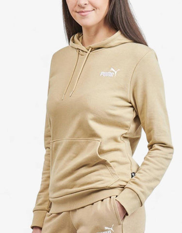 PUMA Essentials+ Embroidery Hoodie Beige | MegaMall.bg